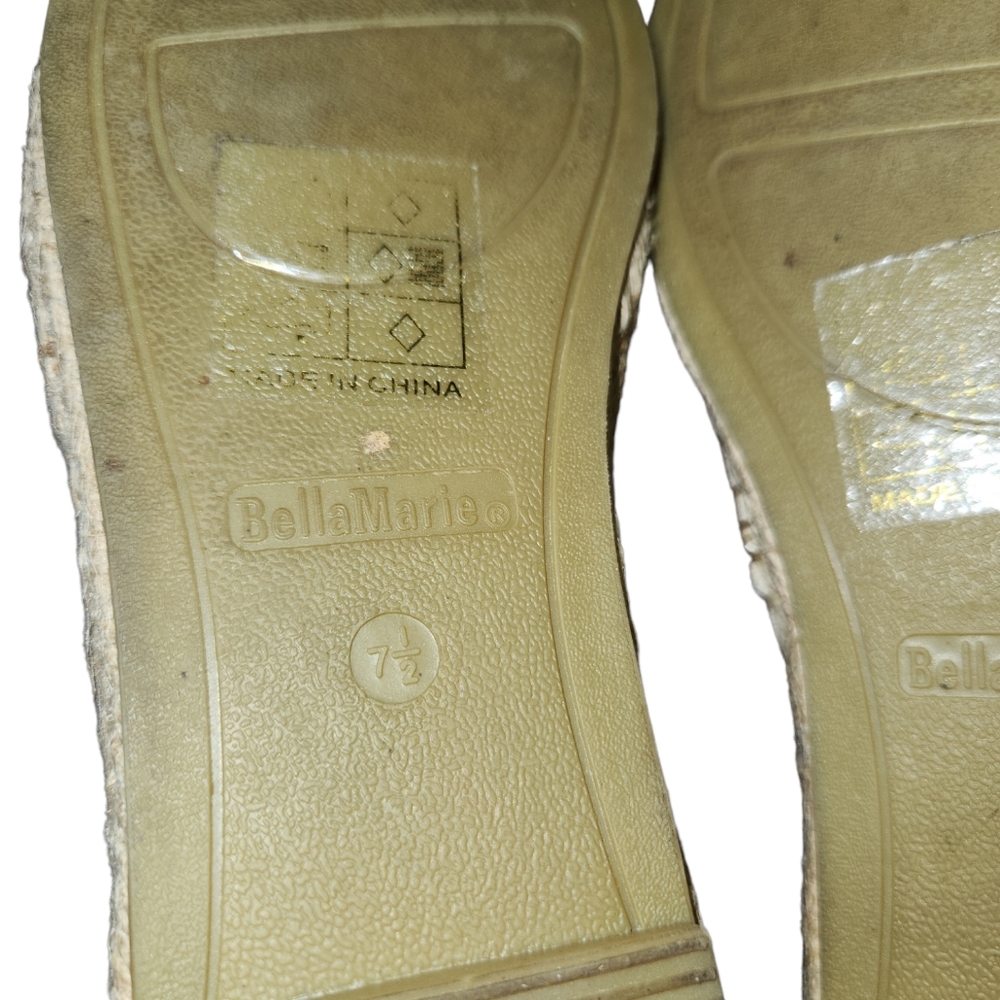 Bella Marie Mandy Espadrille Rockstar Size 7.5 - Picture 6 of 6